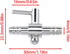 One-Way Air Flow Tubes, Stainless Steel Pump Lever Control Valves for Aquarium Fish Tank (Silver, 4PCS)
