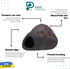 Plecoceramics Cichlid Stone Decoration, Aquarium Cave for Cichlids, Betta, Small Fish - Fish Tank Hideaway Decor (Magma