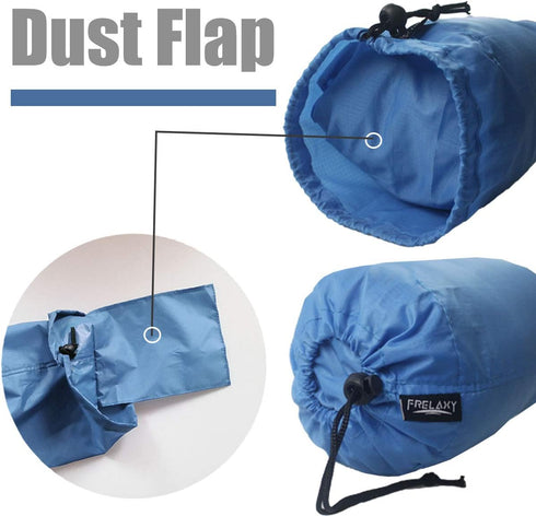 Frelaxy Stuff Sack Set 5-Pack (3L, 5L, 9L, 15L, 20L) | Ultralight Ditty Bags for Traveling, Hiking, Backpacking (Sky