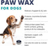Paw Wax, 2 Oz Tin of Dog Paw Balm for Dry Paws, Moisturizer for Dogs and Cats