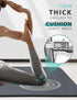 Yoga Mat Double-Sided Non Slip - 72'' x 32'' x 7mm Extra Wide Thick for Home Workout