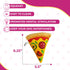 2 Pack Pizza Dog Toy with Squeaker, Plush Pizza Toys for Small, Medium, and Large Dogs (2 Slices)