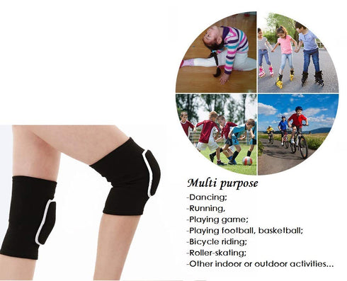 JUMISEE Kids Knee Pad, Anti-Slip Padded Sponge Knee Support for Football, Volleyball, Dance, Skating, Basketball