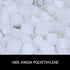 Moving Bed Bio Filter Media - 20mm, White, for Koi Ponds, Aquariums, Aquaculture (100 pcs)