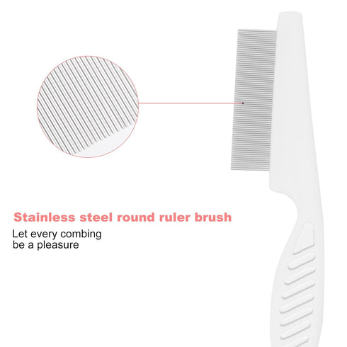 HAEZU Trimmer, Guinea Pig Brush Kit Hamster Cleaning Grooming Comb with Nail Clipper Nail Files - Professional Small