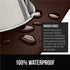 Gorilla Grip 100% Waterproof Raised Edge Silicone Pet Feeding Mat, Dog Cat Food Mat, 16x10, Brown