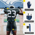 Nxtrnd Streamer Football Towel, Thin Sports Towel, Dries Hands & Football Accessories, Navy Blue