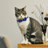 SLSON 4 Pack Cat Collars Breakaway with Bell, Cute Bowtie for Pet Kittens and Small Dogs, Adjustable 8-11In (Plaid)