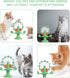 Ipetboom 2Pcs 360 Interactive Pet Windmill Toy Treat Dispenser Slow Food Puzzle for Cats and Dogs Degree Rotating Iq