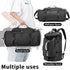 FUNYAGO Backpack 40L Backpack Gym Duffle Bag Waterproof black Laptop Suitable for Hiking, Fishing, Travel Large