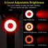 Padonow Smart Bike Tail Light: Auto On/Off Flashing Lights Red Back Led Warning Flashlight Easy Mount Cycling Safety