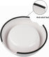 M&BGWPP Melamine Plastic Dog Food Bowl, Non-Skid Base, 2-in-1 Removable Stainless Steel Feeder Holder
