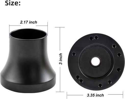 Golf Cart Steering Wheel Adapter for Club Car Precedent, Works on 5-6 Holes Steering Wheel, Aluminum Alloy