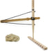 PSKOOK Bow Drill Kit Fire Starter, Primitive Wood, Survival Practice Friction Fire Tool