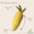 7" Plush Squeaky Toy for Small Dogs - Soft and Washable Corn Design