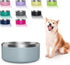 Stainless Steel Dog Bowls for Small Dogs, 40 Ounces/5 Cup - Double Wall Weighted Dish with Non Slip Silicone Base