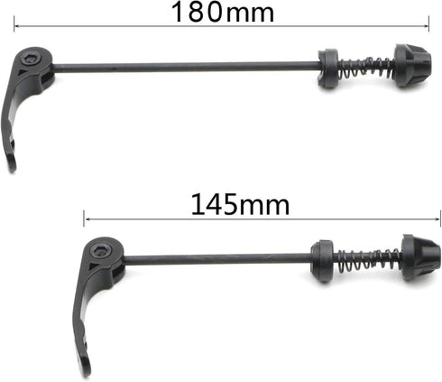 Road Mountain Bicycle MTB Wheel Hub - Front and Rear Skewers Quick Release Skewer Clip Bolt Lever Axle QR