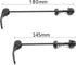 Road Mountain Bicycle MTB Wheel Hub - Front and Rear Skewers Quick Release Skewer Clip Bolt Lever Axle QR