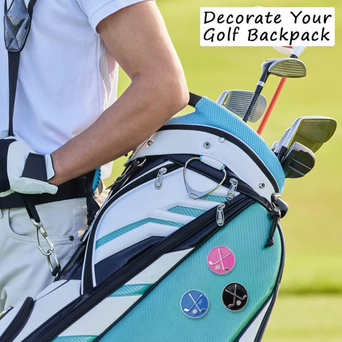 Golf Ball Markers with Metal Magnetic Hat Clips, 2Pcs Funny Golf Ball Marker Hat Clip, Golf Accessories for Men