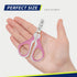 WePet U07.1 Pet Nail Clippers, Professional Claw Trimmer for Cats, Dogs, Small Animals, White/Thulian Pink