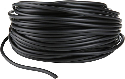 JIH 100 Feet Standard 3/16" Black Flexible Airline Tubing with Connectors for Fish Tanks, Terrariums, Hydroponics