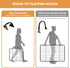 FXW Easy-Carry Straps for 8-Panel Dog Playpen, Designed for RV Trips, Orange
