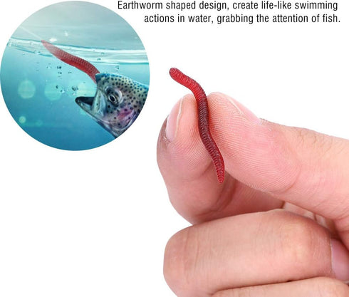 Zerone 4cm Soft Lures Sets - Silicone Swimbait Shad Grub Worm Plastic Fishing Lures, Sea Baits Tackle