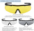 xaegistac Tactical Eyewear with 3 Interchangeable Lenses, Outdoor Unisex Shooting Glasses