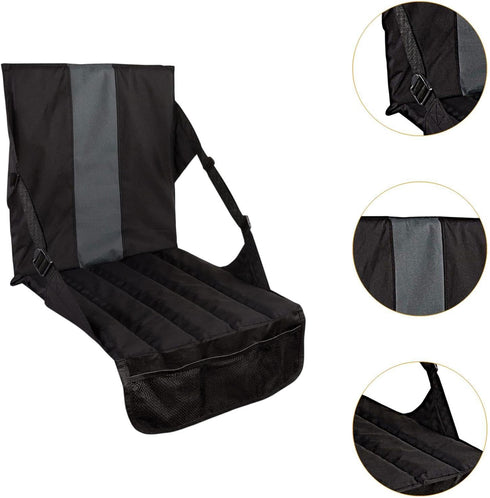 Aymzbd Stadium Seat Cushion Floor Chair Foldable Sit Mat Lightweight with Backrest Bleacher Cushion for Hiking Outdoor