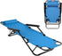 Pinikuyiro Outdoor Folding Chaise Lounge Chair, Patio Sun Lounger Reclining Beach Chair Bed,Foldable