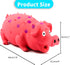 3-Pack Set Squeaky Pig Dog Toys - Durable Rubber Chew Toys with Oinking & Grunting Sounds for Small, Medium & Large