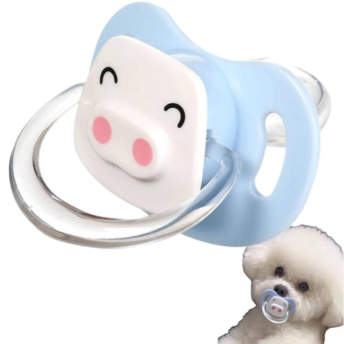 Jizlan Pet Silicone Calming Pacifier, Dog Pacifiers for Small Dogs, Kitten Pacifiers, Puppy
