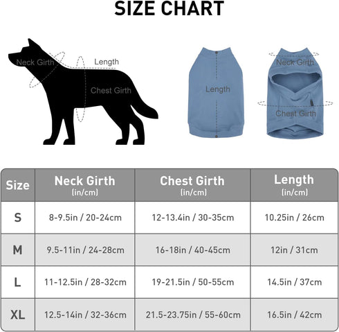 Soft Fleece Dog Sweatshirt - Warm Dog Sweaters for Small Medium Dogs, Cold Weather Pet Sweaters