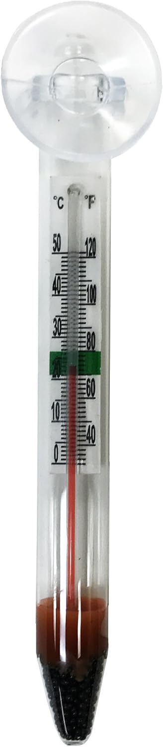 PENN-PLAX Therma-Temp Floating Aquarium Thermometer – Mercury Free for Safe Use