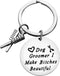 Dog Groomer Gift Keychain, Thank You Gift for Dog Hairdresser, Hair Stylist Appreciation Jewelry for Dog Lovers