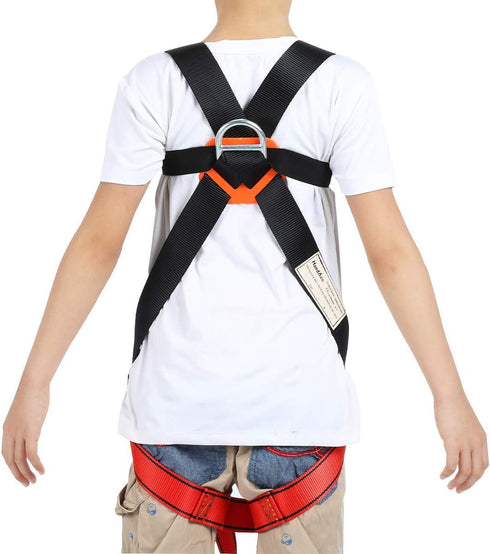 Kids Climbing Belt, Youth Full Body Safety Belt for Outdoor Training and Rappelling