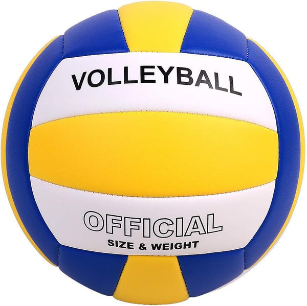 Volleyball Size 5 PU Leather Soft Indoor Outdoor Volleyballs for Beginner, Teenager, Adult Sports Training