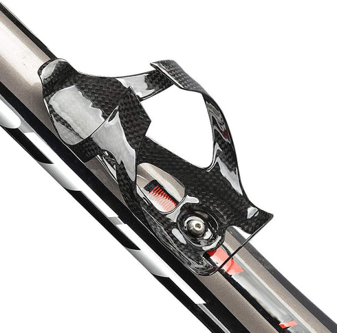Full Carbon Fiber Bicycle Water Bottle Cages Holder Brackets Pack of 2 with Titanium Bolts