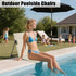 2PCS Foldable Seat for Poolside Chairs, Lightweight Portable Flip Chairs for Edge of Pool, Outdoor Camping, Picnic