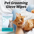 Cleaning Glove for Dog and Cat, Wipes Gloves for Pet Fur Face, Ear, Eye, Paws Cleaning Wipes, Grooming Wipes (6 Pcs)