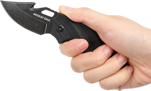 Mossy Oak Mini Folding Pocket Knife - 2.5-inch Stainless Steel Drop Point Blade with G10 Handle, EDC Tool