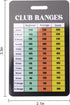 KVMORZE 1 Pack Golf Club Range Chart Card, Golf Club Distance and Rules Card Golf Yardage Card, Golf Gifts Golf