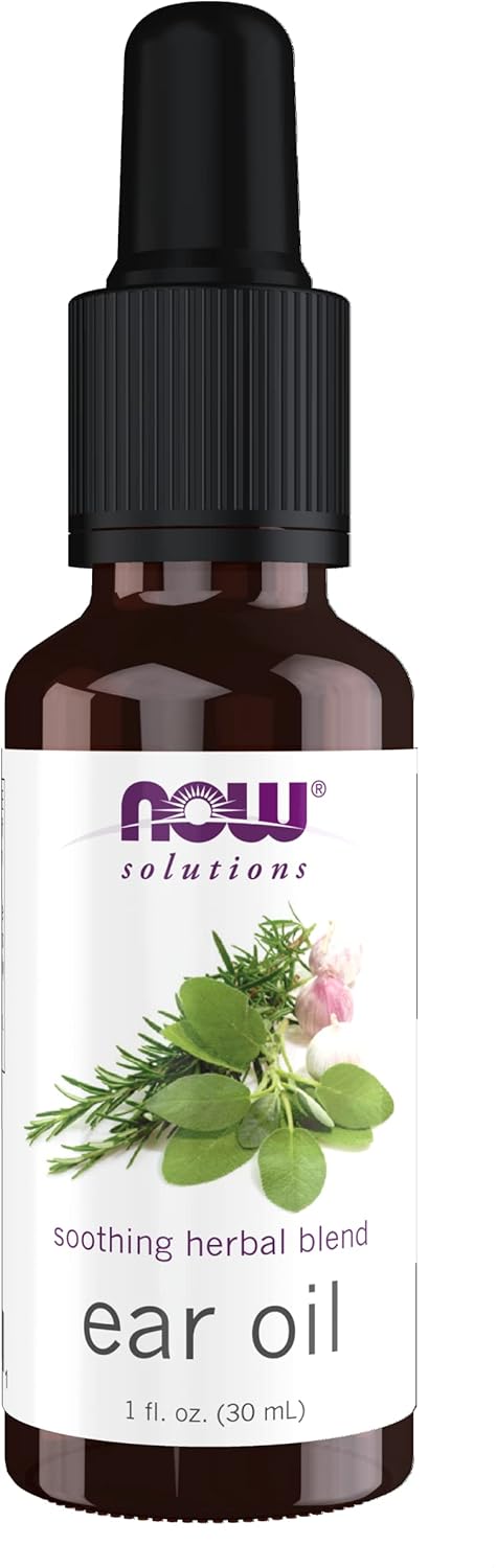 NOW Solutions Ear Oil, Soothing Herbal Blend, 1-Ounce, Great for Mild Discomfort or Irritation