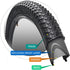 SIMEIQI 24" / 26" Bike Tires, 24 X 2.125 & 26 X 2.125 Replacement Tires or Inner Tubes with AV 32mm Schrader Valve