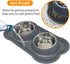 Dog Bowls Stainless Steel Slow Feeder Set with Silicone Mat-100% Waterproof BPA Free Cat and Dog Food Bowls No-Spill and Non-Skid-Pet Feeder Water Bowls for Puppy Medium Dogs Cats
