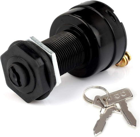 Roykaw Electric Golf Cart Ignition Key Switch - Starter Switch for Club Car DS 101826201, 1996-Up, 36/48 Volts