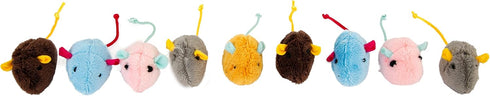 Hartz Cattraction Crinkle Mice with Silver Vine & Catnip - 10 Count