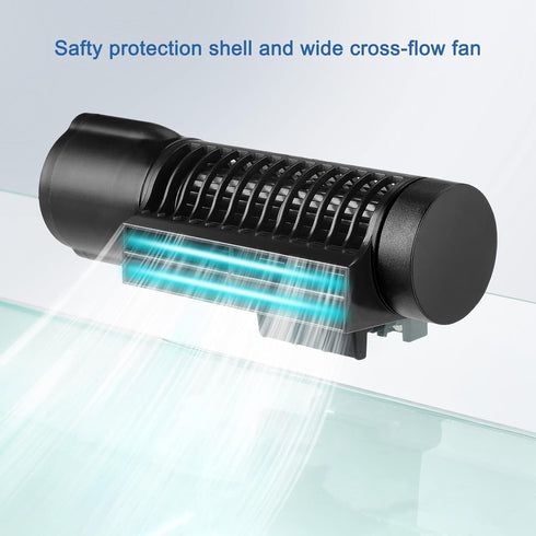 Aquarium Chillers Cooling Fan, DC12V Auto Fish Tank Cooling Fan with Adjust Knob, Broad Airflow