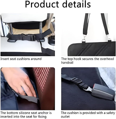 Generic 600D Hammock, Dog Car Seat Cover for Back Seat, Waterproof Heavy Duty Nonslip Pet Seat Protector for Cars, SUVs
