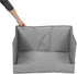 DINHEAROM 22.4x15.2x12Inch Dog Pee Pad Holder with High Walls, Foldable Potty Tray Enclosure, Splash-Proof Fence